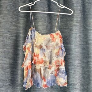 Hollister Layered Floral Cami Top - Size Large NWT